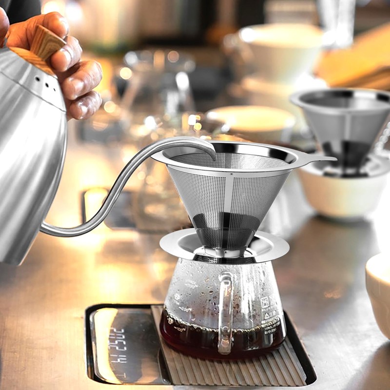 ANNMEXX Upgraded Pour Over Coffee Filter, Coffee Dripper, Paperless Mess