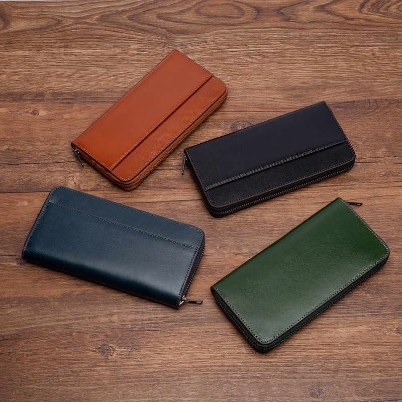 Men's Long Wallet, Made in Japan, Tochigi Leather, Genuine Leather,