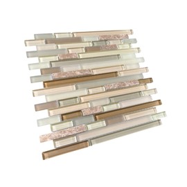 TDPW-RDM-426 Light Emperador Marble with Bone and Beige Random Pattern Glass Mosaic Wall Tile for Kitchen Backsplash, Accent Wall and Bathroom Wall (10)