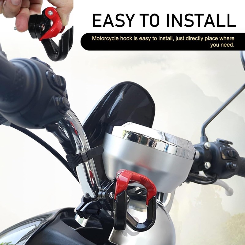 Arwrilt Hanging Pothook Accessories for Scooter, Easy Install Motorcycle Hanger