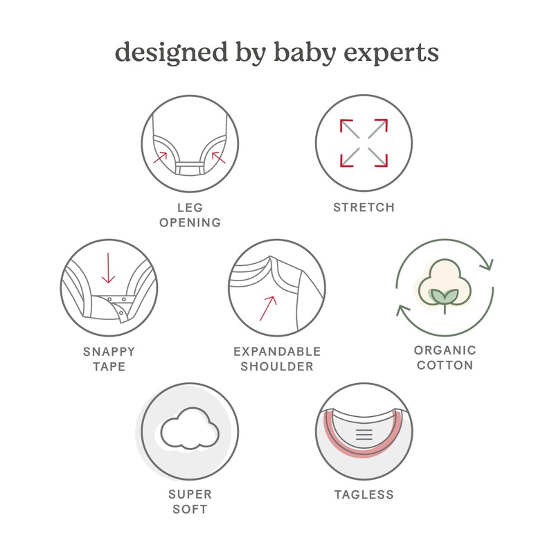 Huggies 5-Pack Elevated Bodysuit