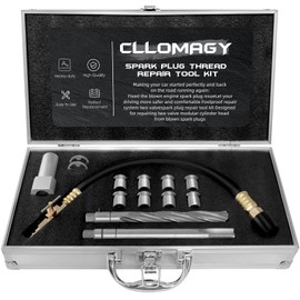 CLLOMAGY 38900 Two Valve Tool Kit for Ford Triton,Spark Plug Thread Repair Kit,Foolproof Spark Plug Repair System Compatible with Ford F150/250/350 E150/250/350 4.6L,5.4L,6.8L Two Valve Engine