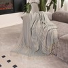 Temminc Pure Wool Jacquard Throw Blanket, Large 55x83 inches, 1.5