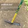 GloriousAMC Heavy Duty Mattock, 36" Fiberglass Handle, Yellow, Steel, Multipurpose