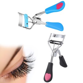 2Pcs Eyelash Curlers with Comb Eyelash Curler Set Long Lasting Eyelash Curlers Professional Makeup Tool with Comb Eye for Women and Girls Makeup Accessory