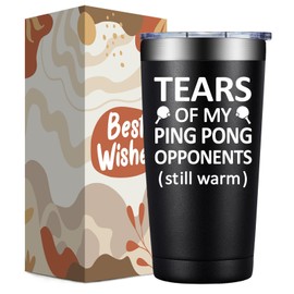 DOEARTE Ping Pong Gifts for Men Women - Christma Birthday Gifts for Ping Pong Lovers - Pingpong Accessories - 20oz Tumbler