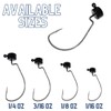 Reaction Tackle Lead Mushroom JigHead 1/16oz - Black - EWG