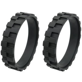 Ruiwaer 1 Pair 0.59Inch 1.5cm Roomba Tires for IROBOT Wheels Series 500, 600, 700, 800 and 900 Antislip, Replacement for All IROBOT roomba Models, Black