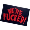 EmbTao We are F*cked Funny Patch Biker Badge Embroidered Applique