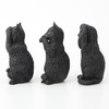 Veronese Design 4 Inch Black Kittens Hear Speak See No