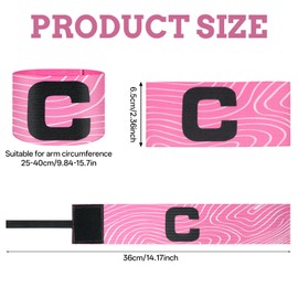 YQQYG 2PCS Captains Armband, Captain Armband Football Captain Arm Bands for Soccer Adjustable Soccer Captain Armband Classic Elastic Unisex