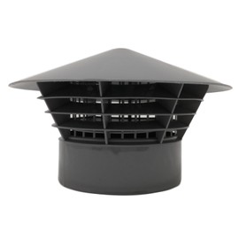 Vent Cowl Cap 110mm - Soil Stack- Cover - Grill - Vent Cage - Rain Hat 4'' Version 3