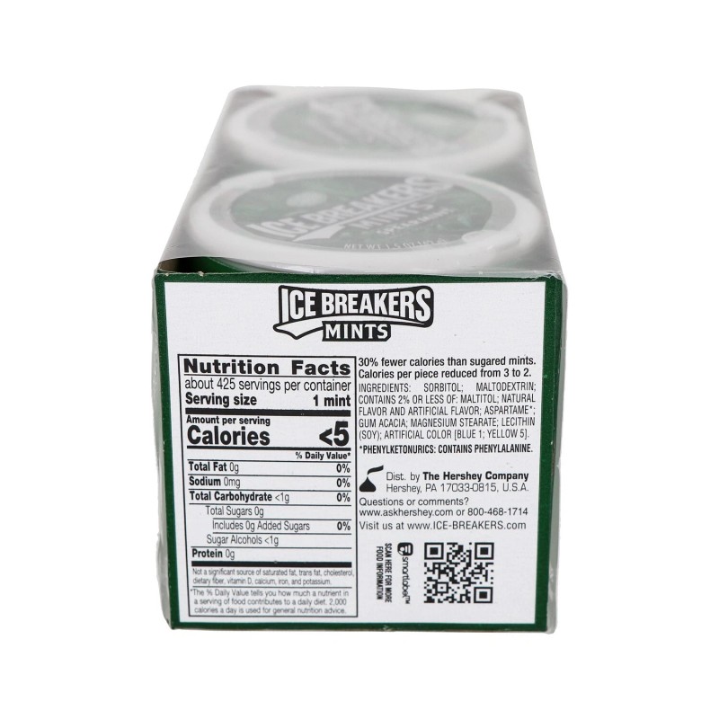 Ice Breakers Spearmint Sugar-Free Mints 8 Count - 1.5 oz