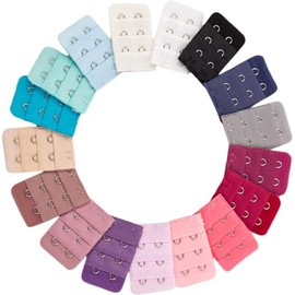 MAGICLULU Extensores De Sujetador Para Mujer 20 Piezas Con 3 Y 2 Botones Hebillas De Extensión De Colores Para Ropa Interior Cómoda Y Ajuste Fácil