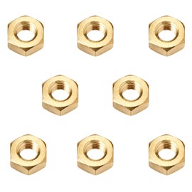 Metric Hexagonal (Hex) Full Nuts Solid Brass Various Sizes And Quantities M3 - M12 (M3 X 50 Pack)