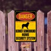 Bernese Mountain Dog Sign Danger Security System Door Sign Dog