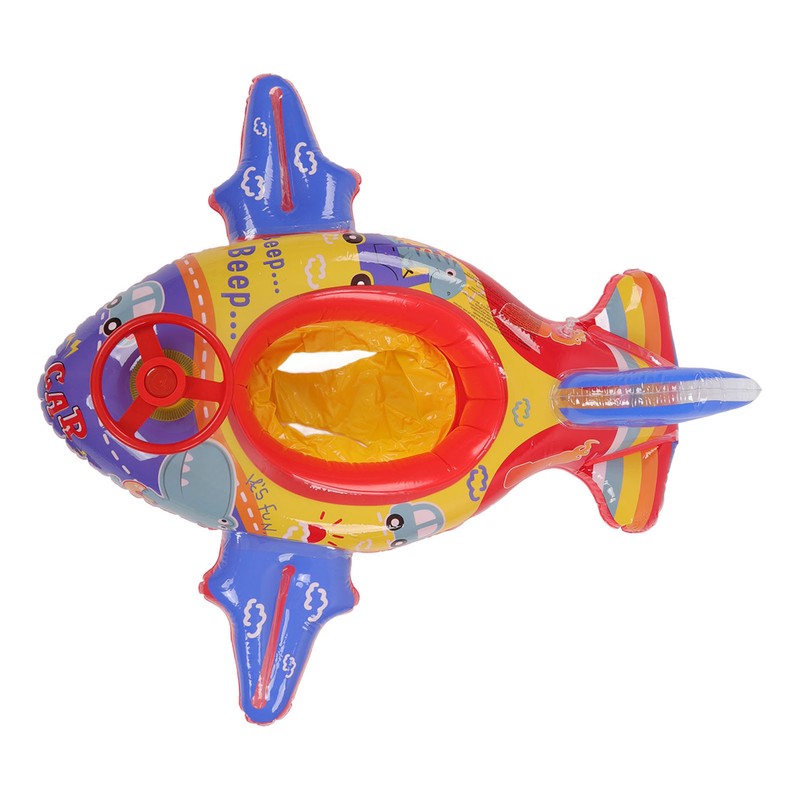 Airship Inflatable Pool Float Multifunctional Floating Swimming Raft with Steering