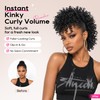 Mohawk Wig for Black Women Kinky Curly Clip in Mohawk