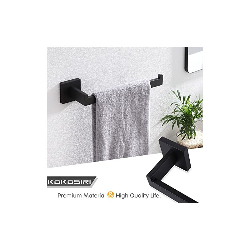 KOKOSIRI Juego de Accesorios de baño 4 Piezas Soporte para