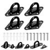 GLARKS 36pcs M5 Stainless Steel Pad Eye Plate Hook Kit,