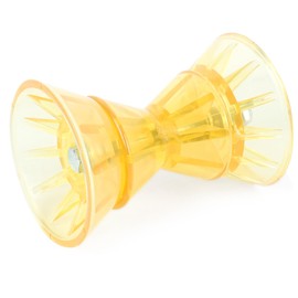 ORLANG 4 Inch Heavy Duty Boat Trailer Roller, Bow Roller with End Bells and 1/2 in Shaft,Boat Rollers for Trailer, Boat Trailer Bow Stop Fits 4 Inch Bracket - Yellow
