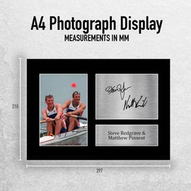 HWC Trading A4 Steve Redgrave & Matthew Pinsent Gifts Printed Signed Autograph Picture for Athletics Sport Memorabilia Fans