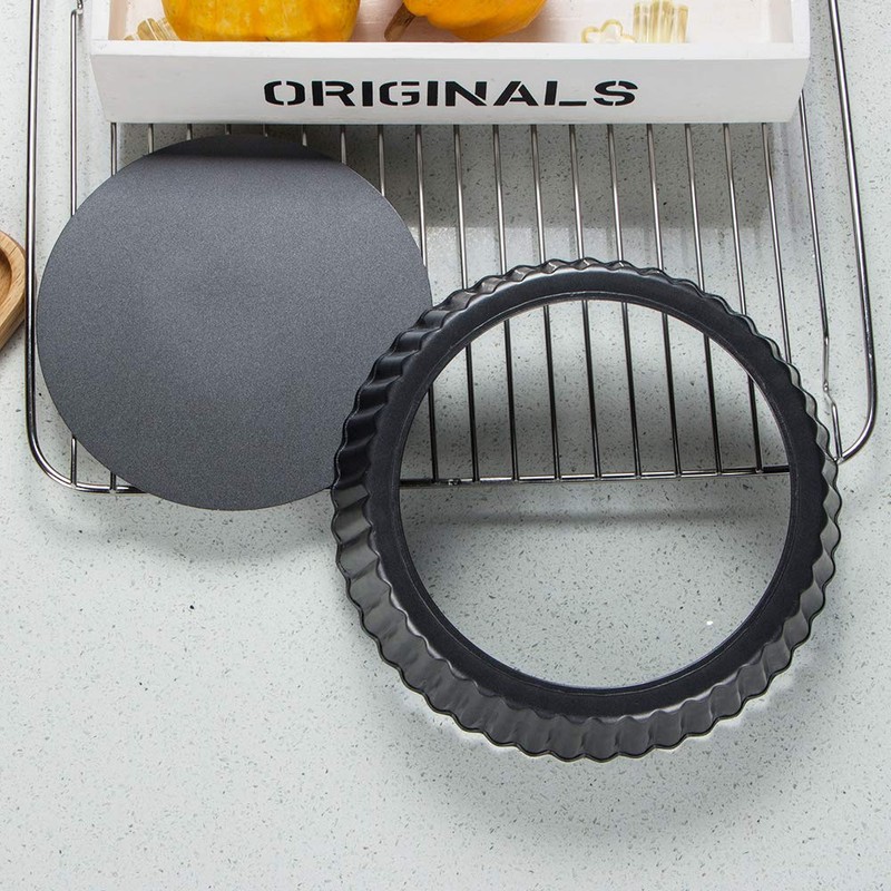 webake Quiche Dish Tart Tin with Loose Base 9.5 Inch