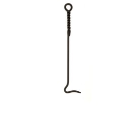 Minuteman International Rope Handle Single, Mini Poker Fireplace Tool, 18-in, Black