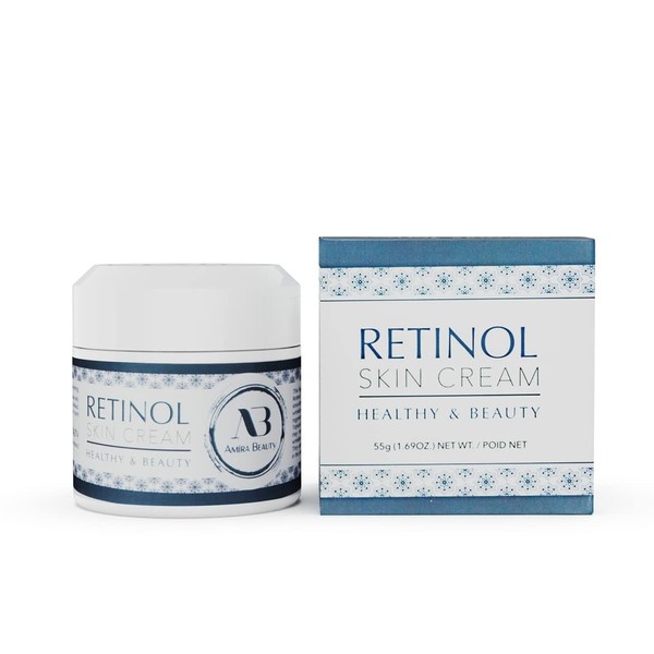 AB Amira Beauty 2% Retinol Face Moisturizer, Daily Anti-Aging Face Cream to Fight Fine Lines, Wrinkles, & Dark Spots 1.69OZ