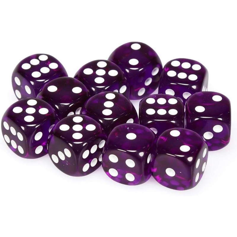 6-sided Dice: Translucent Purple