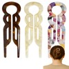 French Hair Pins, 3-Pack Acetate 2-Prong U-Shaped Hair Forks