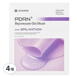 Leaders PDRN+ Pore Elasticity Rejuvenate Highly Concentrated Gel Mask, 5 packs, 4 pieces / 리더스 PDRN+ 모공 탄력 리쥬브네이트 고농축 겔 마스크, 5개입, 4개