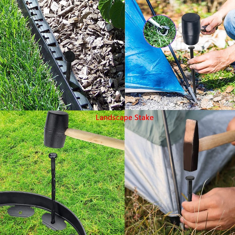 garden edging,Plastic Edging Spikes,8 Inch Plastic Garden Anchoring Spikes, Landscape