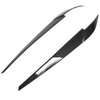 Pair Left Right Headlight Eyebrow Car Light Eyelids Carbon Fiber