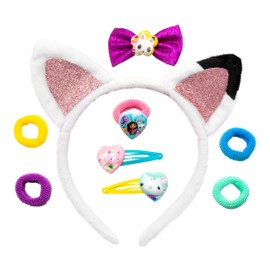Joytoy Gabby's Dollhouse Hair Accessories Set with Cat Ears, 5 Hair Bands and 3 Hair Clips 16.5 x 2 x 20.5 cm