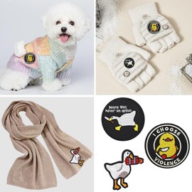 Yuannee Klett Patches,3 PCS Klett Lustig Patches Süße Patches Gebügeltes Gesticktes Klett Patch Tier Polizei Patch Bügelpatch Junge für Rucksäcke Jacken