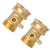 Xiny Tool Brass Garden Hose Shut Off Valve, 4 Pack