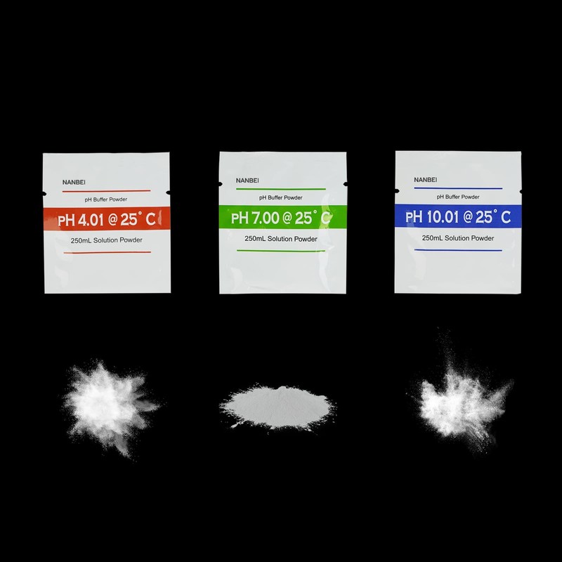 NANBEI 15 Pack of pH Meter Buffer Solution Powder for
