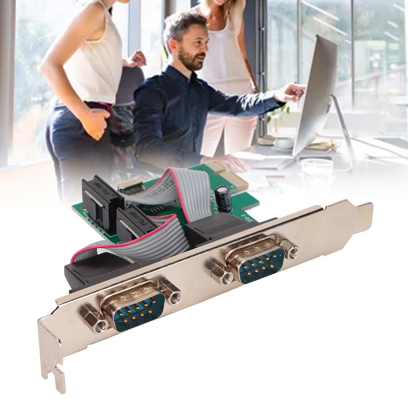 Pcie Expansion Card PCIE Serial Card Computer Desktop COM Port