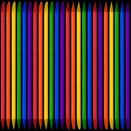 Colorful Heavy Duty Wood Stylus Tools Wooden Stylus Stick Art Sticks for DIY Scratch Craft Art, 4.7 Inch in Length (150 Pieces)