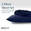 MICROPUFF 2- Piece Set- Twin XL Size Fitted Sheet with