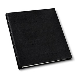 Leather Presentation Binder .75" Hubbed Spine by Gallery Leather - Freeport Black