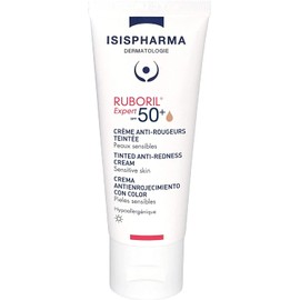 Isispharma Ruboril Expert SPF 50+ 40 ml Muy alta protección solar para pieles sensibles y/o con Rosacea, efecto mate, efecto calmante