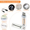 8Pcs USB LED Car Interior Atmosphere Light, Mini Retro Car