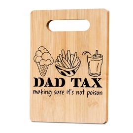 Funny Dad Cutting Board Dad Gifts from Daughter Son Fathrs Day Birthday Gfits for Father Step Dad Huaband Best Dad Ever Gifts Dad Tas Bamboo Decorative Charcuterie Board for Kitchen
