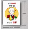 You PUNCHed Your Way Into My Heart Valentine's Card |