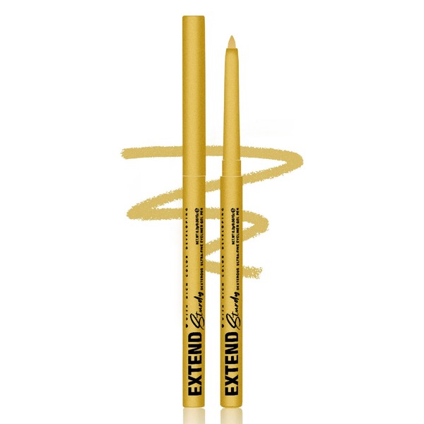 Gel Eyeliner Wasserfest,Creme Schimmernder Matter Bunt Eyeliner Pen Gold,Lang Anhaltend