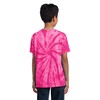 Port & Company Boys' Essential Tie Dye Tee XS Pink