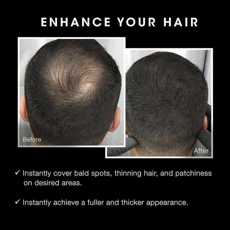 Pacinos Hair Fiber Kit - Conceal Thinning Hair Instantly with