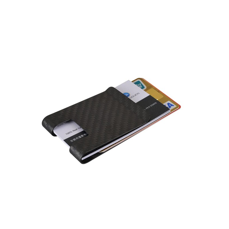 Medifier Carbon Fiber Money Clip Business Credit Card Holder for